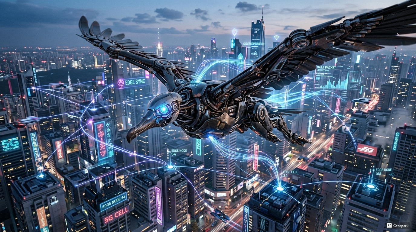 Albatross AI Agent over city